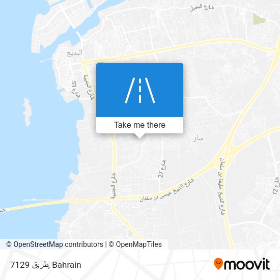 طريق 7129 map