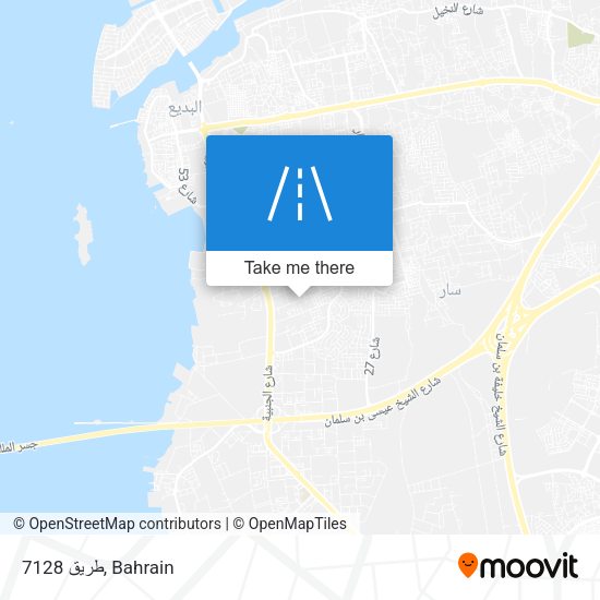طريق 7128 map