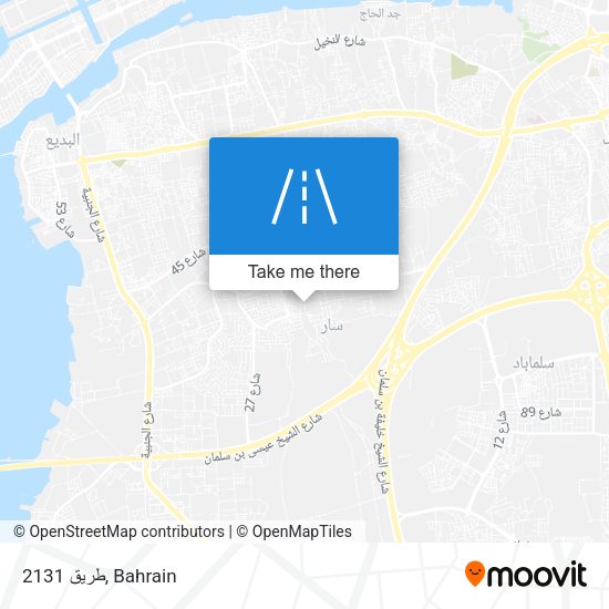 طريق 2131 map
