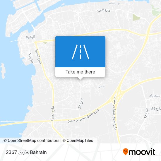 طريق 2367 map