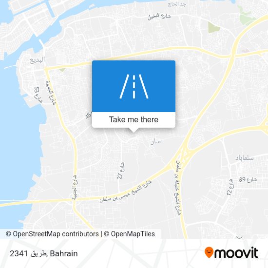 طريق 2341 map