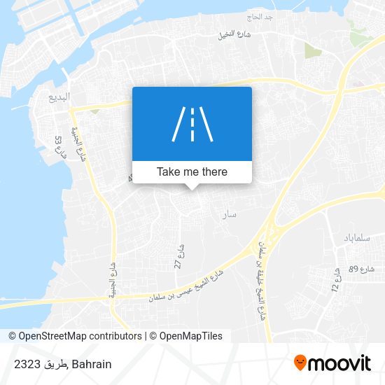 طريق 2323 map