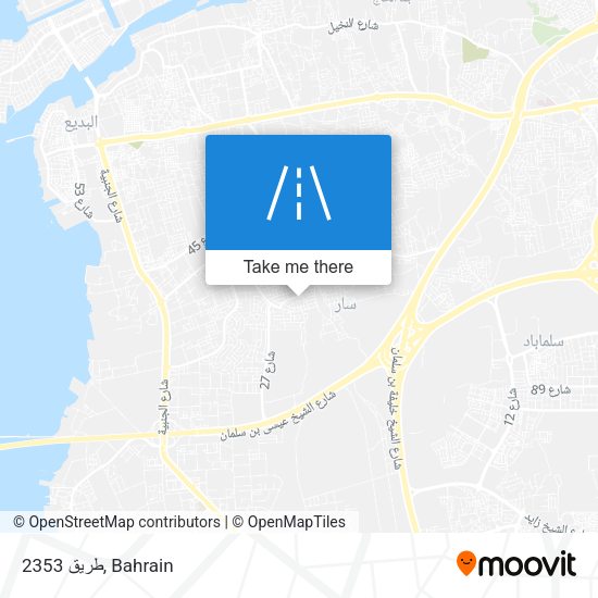طريق 2353 map