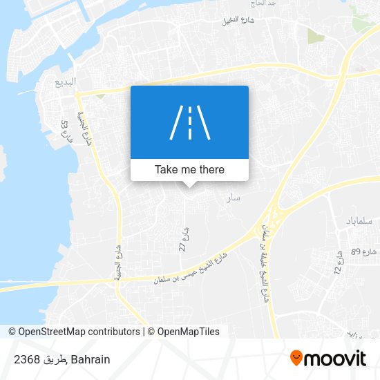 طريق 2368 map