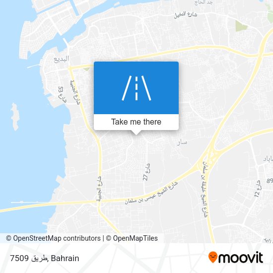 طريق 7509 map