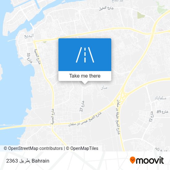 طريق 2363 map