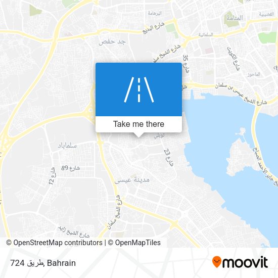 طريق 724 map