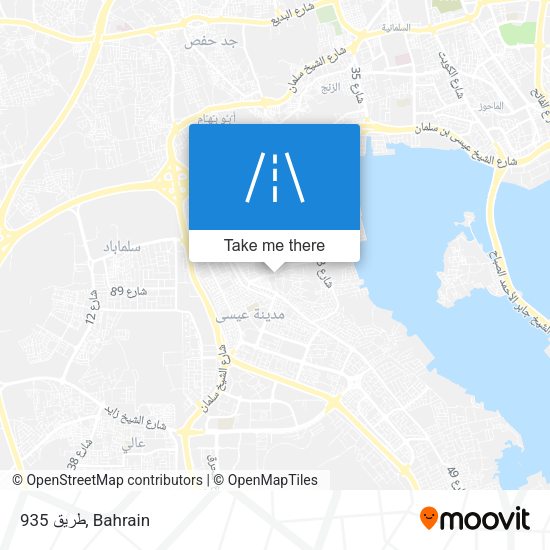 طريق 935 map