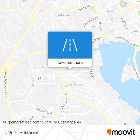 طريق 549 map