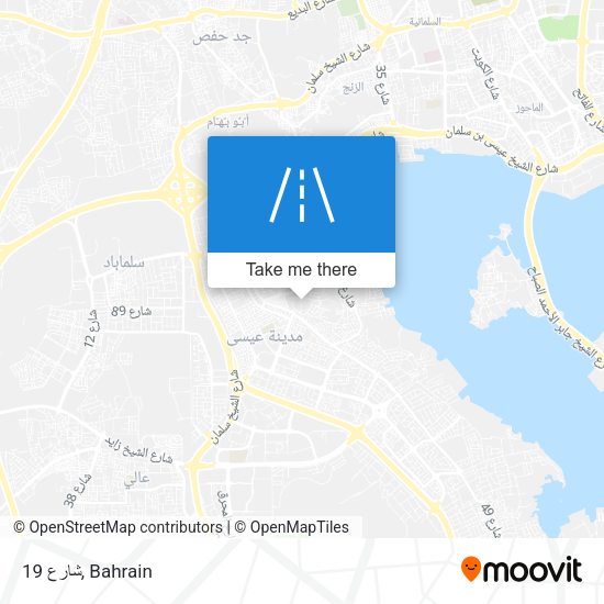 شارع 19 map
