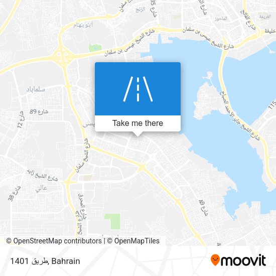طريق 1401 map