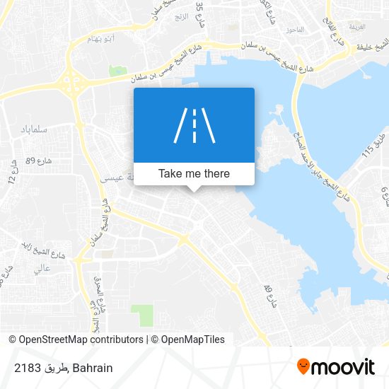 طريق 2183 map