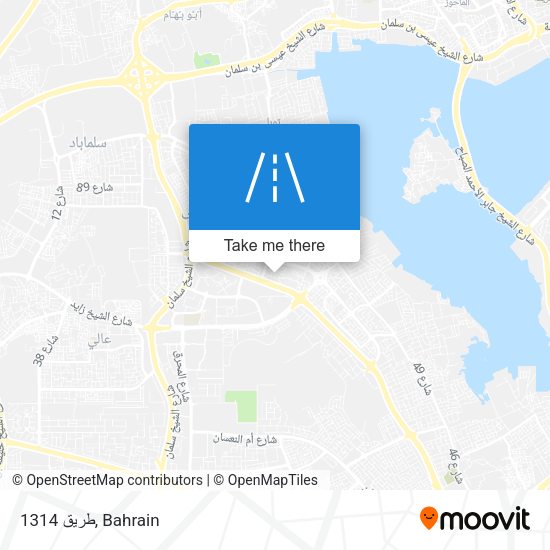 طريق 1314 map