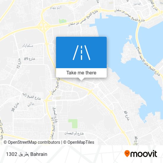 طريق 1302 map
