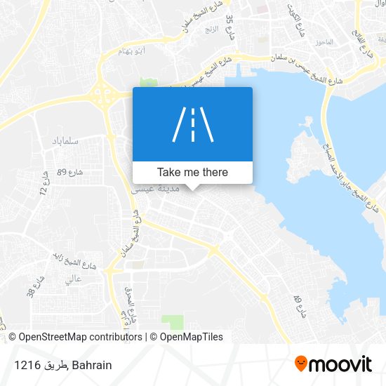 طريق 1216 map