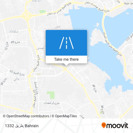 طريق 1332 map