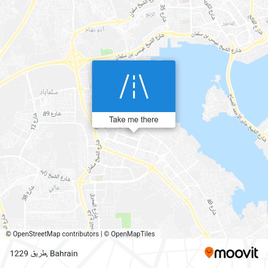 طريق 1229 map