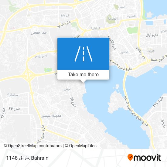 طريق 1148 map