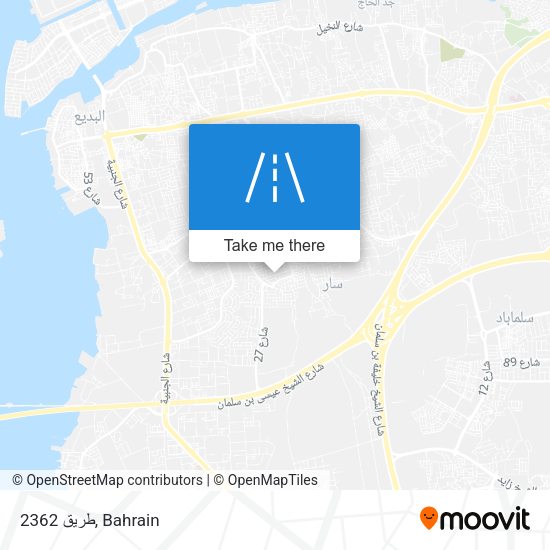 طريق 2362 map