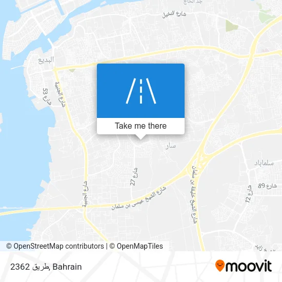 طريق 2362 map