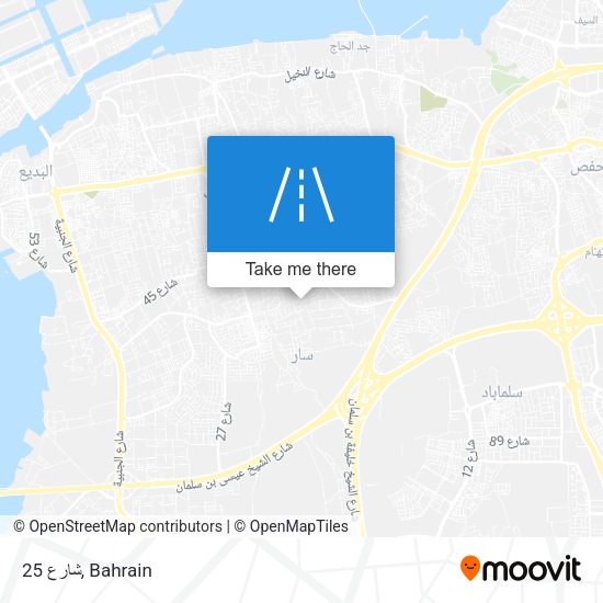 شارع 25 map