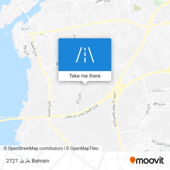 طريق 2727 map
