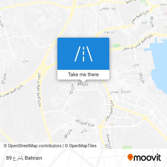 شارع 89 map