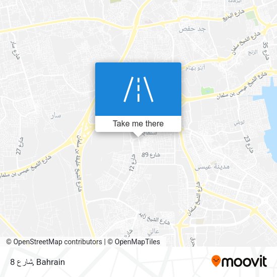 شارع 8 map