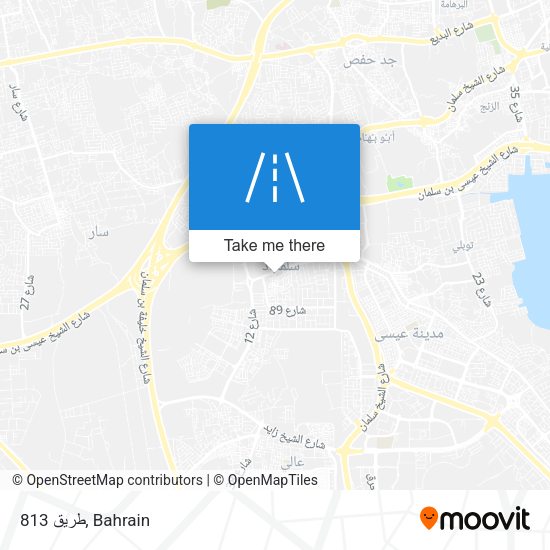 طريق 813 map