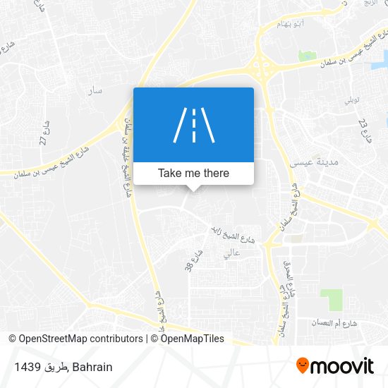 طريق 1439 map
