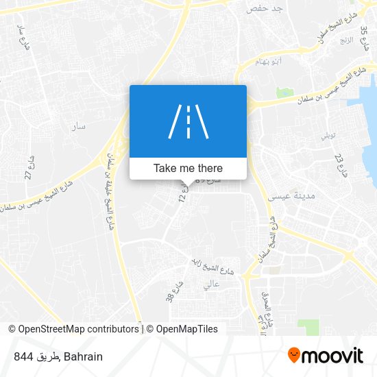 طريق 844 map