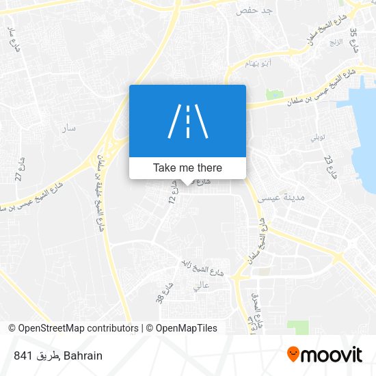 طريق 841 map