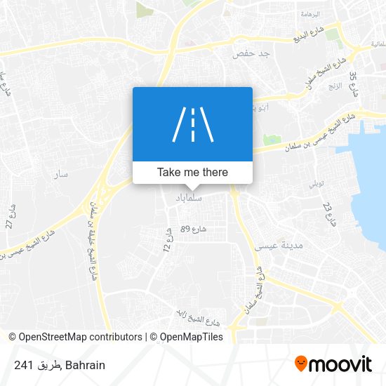 طريق 241 map