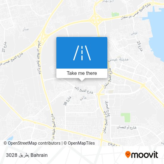 طريق 3028 map