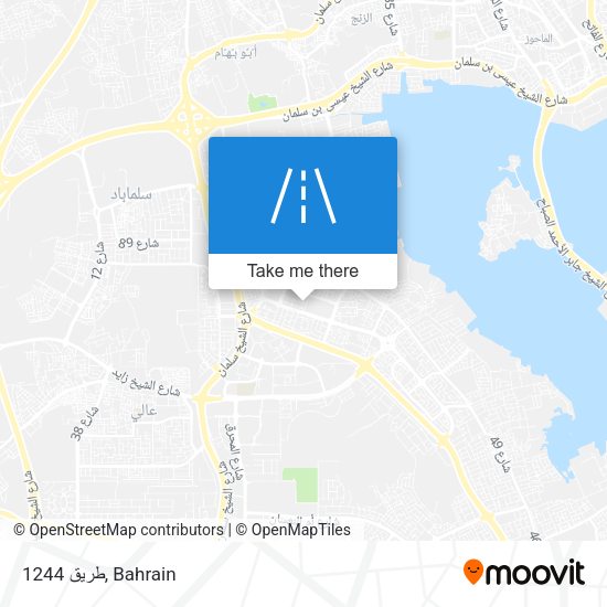 طريق 1244 map