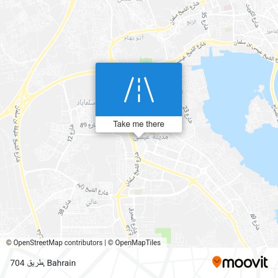 طريق 704 map
