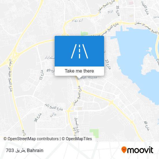 طريق 703 map