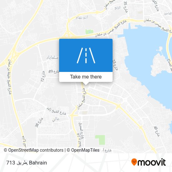 طريق 713 map