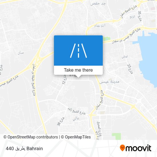 طريق 440 map