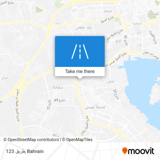 طريق 123 map