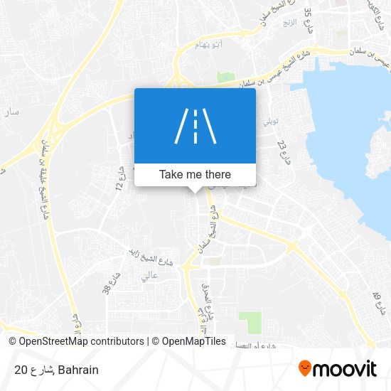 شارع 20 map