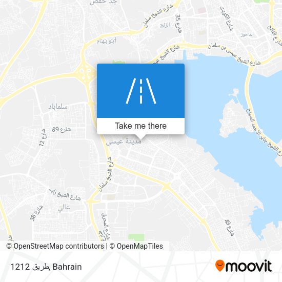 طريق 1212 map