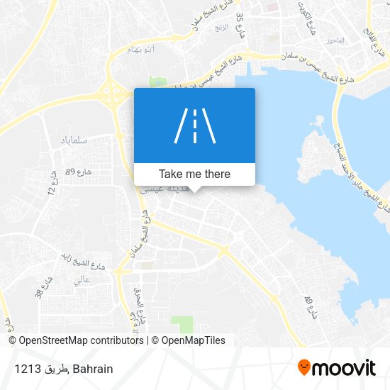 طريق 1213 map