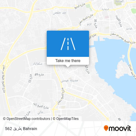 طريق 562 map