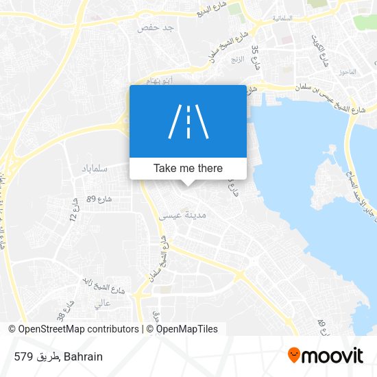 طريق 579 map