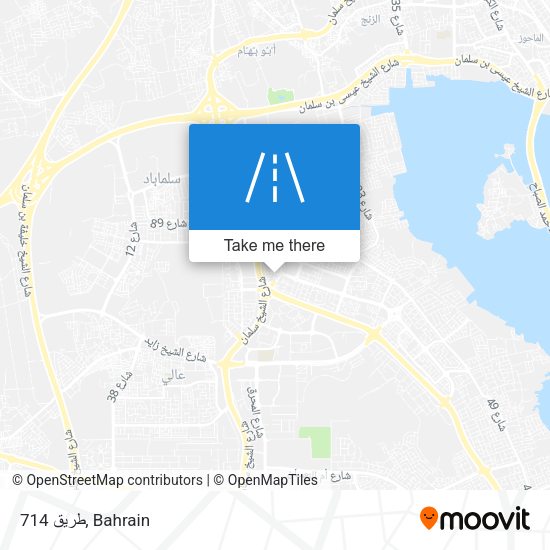طريق 714 map