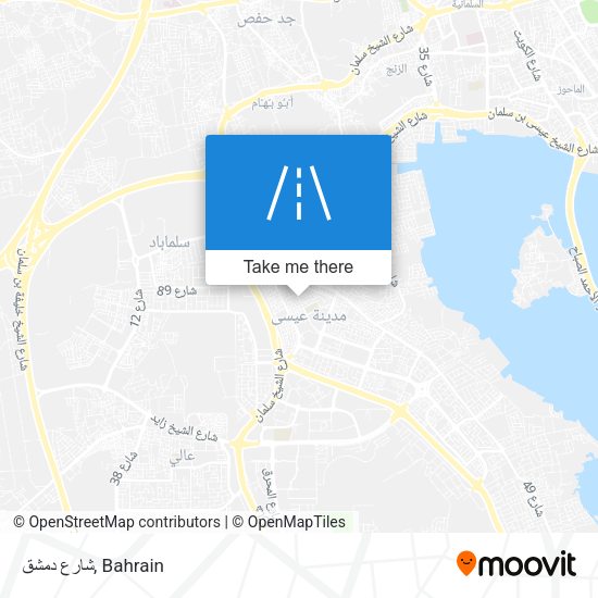 شارع دمشق map