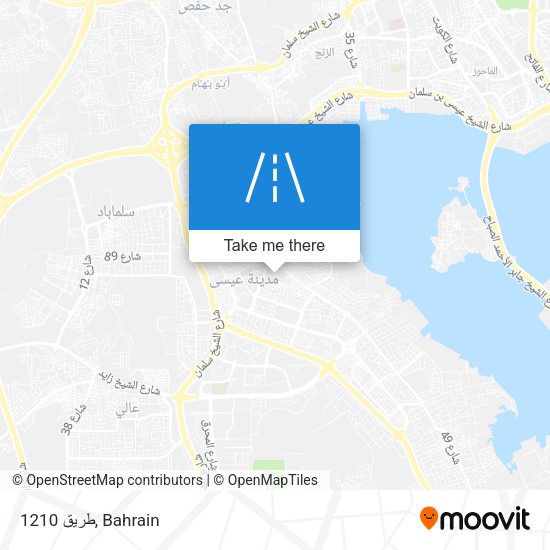 طريق 1210 map