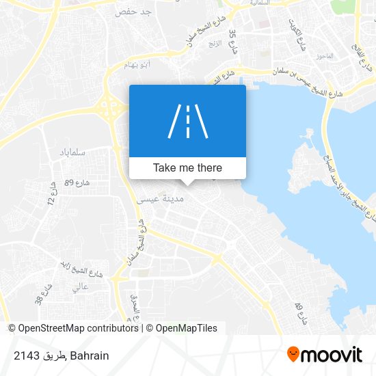 طريق 2143 map