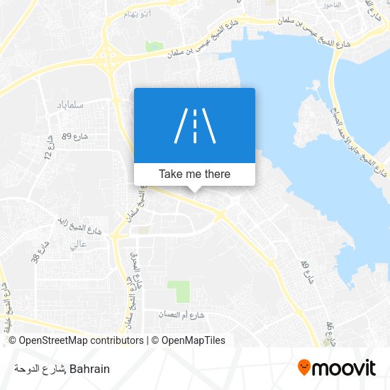شارع الدوحة map